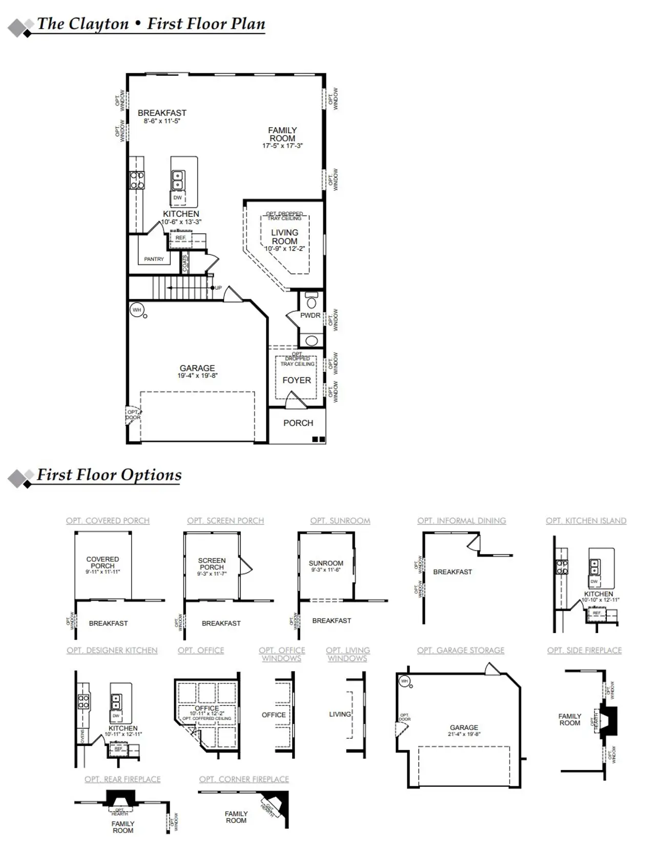 2D floor plan layout of this home in Harrington, Greenville, SC (Image 2).