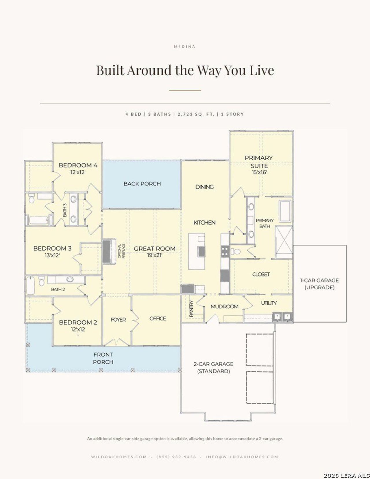 2D floor plan layout of this home in , La Vernia, TX (Image 2).