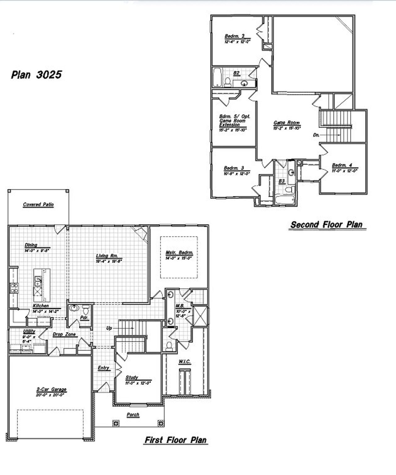 2D floor plan layout for the Brenhem by Bellaire Homes in Annabelle Ranch, San Antonio, TX (Image 2). 2D floor plan layout for the Brenhem by Bellaire Homes in Annabelle Ranch, San Antonio, TX (Image 2).