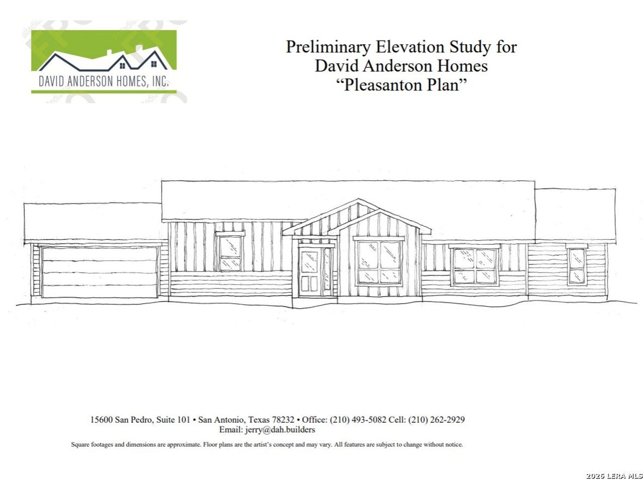 Exterior rendering of this home design in , Pleasanton, TX (Image 2).
