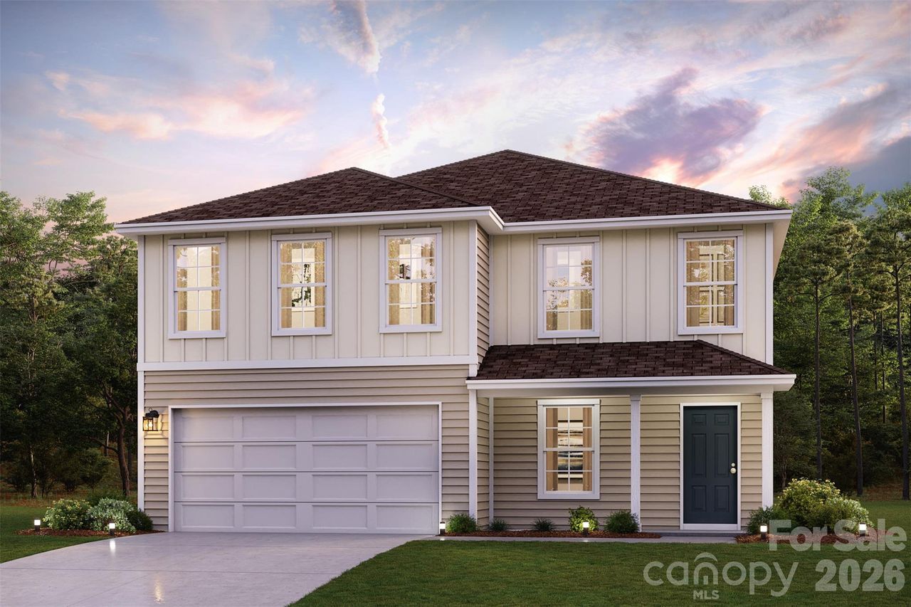 Front exterior of a new home in Buffalo Creek, Union, SC, highlighting curb appeal (Image 2).