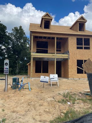 A new home construction in progress at Sweetgrass Station by Dream Finders Homes, Summerville, SC.