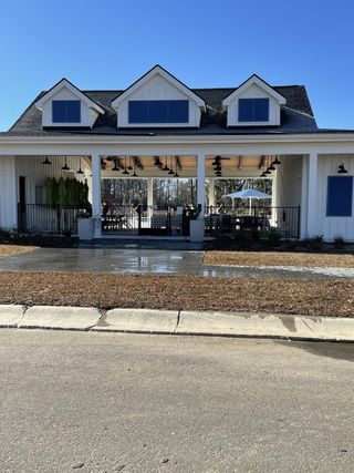 A charming, open-air pavilion with gabled roofs in Carolina Groves by D.R. Horton (Moncks Corner, SC).