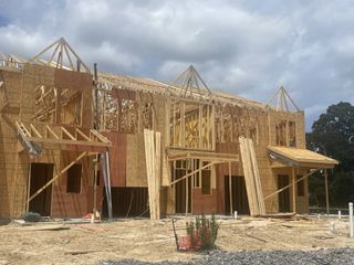 New home construction taking shape in Limehouse Farms: Arbor Collection by Lennar, Summerville, SC.