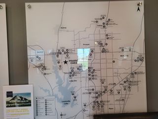 Model Home Map showcasing convenient amenities around Prairie Oaks 40' by Perry Homes in Little Elm, TX.