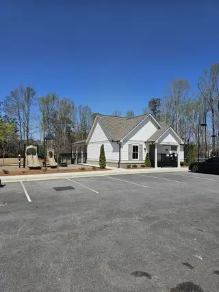 A lovely community center and playground at The Beacon at Old Peachtree by Stanley Martin Homes (Lawrenceville, GA).