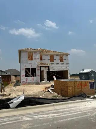 A new home under construction in The Highlands at Avery Centre by Century Communities, Round Rock, TX.