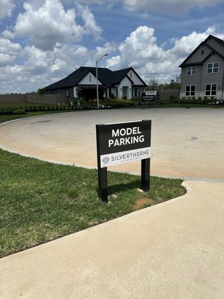 Street view Charming homes with manicured lawns under blue skies in Silverthorne by D.R. Horton (Conroe, TX).