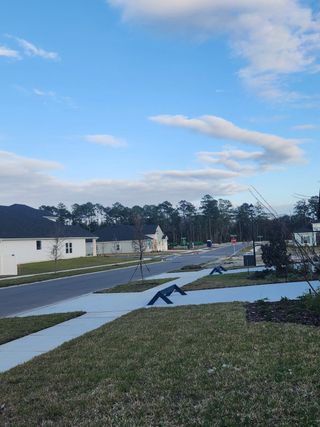 A picturesque community with charming homes and landscaped lawns at Jennings Farm by LGI Homes (Middleburg, FL).