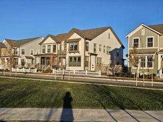 Contemporary homes with inviting porches and picket fences in Westerly by SLC Homes (Erie, CO).