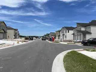 A developing neighborhood with modern two-story homes in Pearl Estates by Lennar (Lutz, FL).