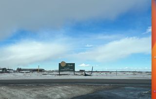 A scenic view of a future park site amid snowy terrain in Macanta: The Grand Collection by Lennar (Castle Rock, CO).