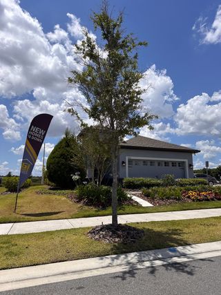 A charming home with a manicured lawn and inviting facade in Reunion Village by LGI Homes (Kissimmee, FL).