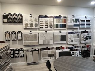A design center displaying tile and flooring options for home customization.