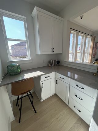 A bright and functional workspace with ample storage and modern finishes in Solterra Texas by Cadence Homes (Mesquite, TX).