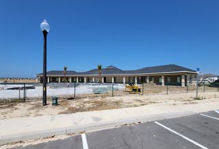 Modern construction site with a large clubhouse in Ocala Crossings South by D.R. Horton, Ocala, FL.