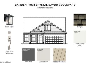 New construction Single-Family house 1092 Crystal Bayou Blvd, Panama City Beach, FL 32407 plan Camden - image