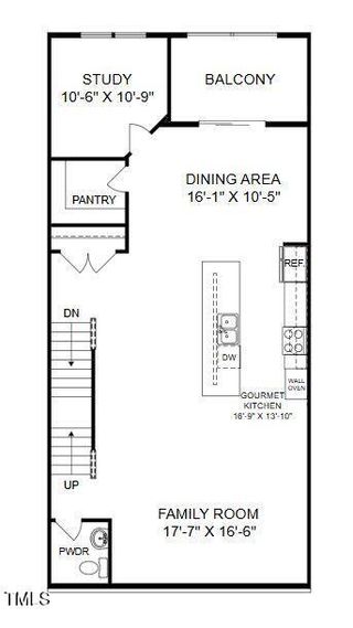 New construction Condo house 600 Hedrick Ridge Rd, Unit 312, Cary, NC 27519 plan The Julianne - image