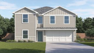 New construction Single-Family house 12201 Horseshoe Field Bnd, Mustang Ridge, TX 78610 plan The Dawson - image
