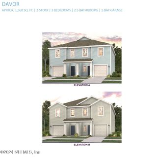 New construction house 139 Brazil Nut Cir, Unit 245, Jacksonville, FL 32218 plan Davor - image