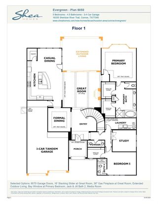 New construction Single-Family house 15811 Red Willow Ct, Conroe, TX 77302 plan 6050 Elevation D - image