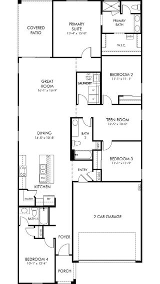 New construction house 4438 W Hunter Trl, San Tan Valley, AZ 85144 plan Jubilee - image