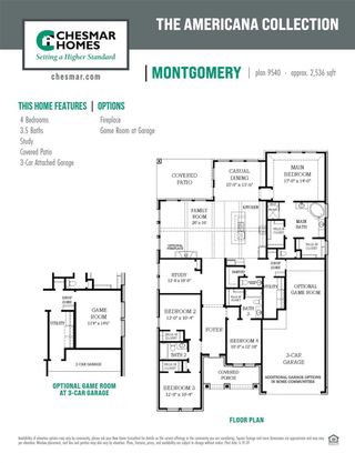 New construction  house 6223 Parthenon Dr, Manvel, TX 77578 plan Montgomery – 60′ Lot - image