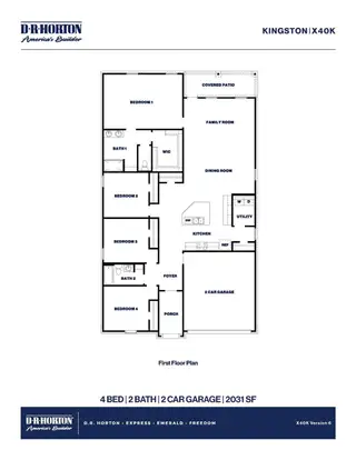 New construction Single-Family house 1016 Paddlefish Ln, Alvin, TX 77511 plan Kingston - image