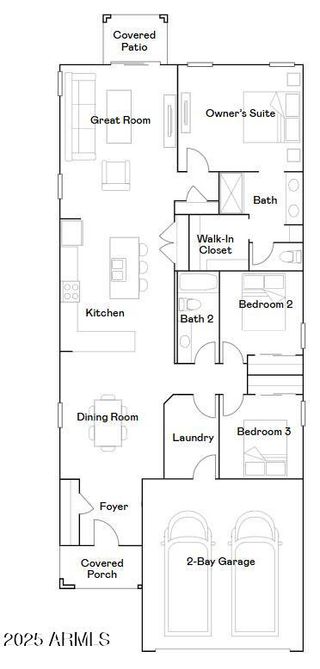 New construction house 3584 98th Ln, Phoenix, AZ 85037 plan Solana Plan 3078 - image