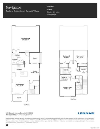 New construction Single-Family house 540 Cottonwood Avenue, Bennett, CO 80102 Navigator- photo