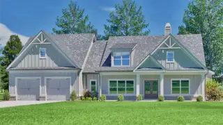 New construction Single-Family house 215 Sunset Creek Wy, Monroe, GA 30655 plan (GA) Bentley A.1 3 Front Entry - image
