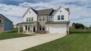 New construction Single-Family house 729 Dunlake Wy, Locust Grove, GA 30248 plan Stonefield - Front Entry - image