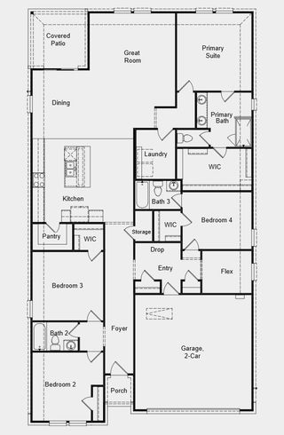 New construction Single-Family house 6402 Velvet Leaf Ln, Buda, TX 78610 Mockingbird- photo