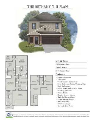 New construction Single-Family house 40756 Mostyn Lake Dr, Magnolia, TX 77354 plan Bethany II T - image