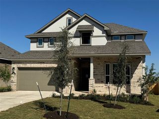 New construction Single-Family house 908 Leaning Oak Ln, Georgetown, TX 78628 Maddy- photo