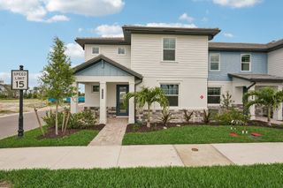 New construction Townhouse house 17841 Broadleaf Lp, North Port, FL 34293 plan Palm - image