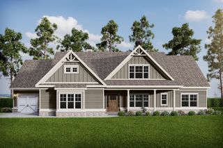 New construction Single-Family house 42 Amelia Ct, Covington, GA 30014 plan (GA) Riley A.2 3 Side Entry (with bonus) - image