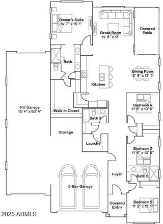 New construction house 3160 E Craftsman Ln, San Tan Valley, AZ 85140 plan Wayfarer II Plan 5579 - image