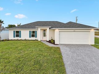 New construction house 1017 Nw 13Th Ter, Cape Coral, FL 33993 plan The Sunset Harbor - image
