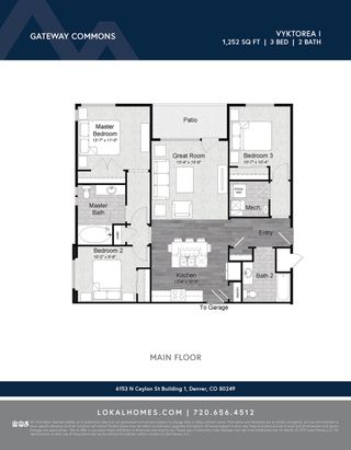 New construction Condo house 6153 N Ceylon St, Unit 102, Denver, CO 80249 plan Vyktorea I - image