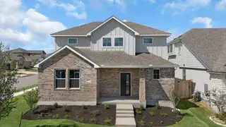 New construction Single-Family house 101 Coyote Willow Wy, Georgetown, TX 78633 plan Kenley - image