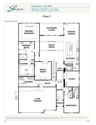 New construction Single-Family house 30722 Lila Grove Ln, Magnolia, TX 77354 plan 5058 Elevation E - image