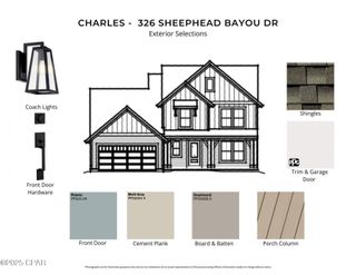 New construction Single-Family house 326 Sheephead Bayou Dr, Panama City Beach, FL 32407 plan Charles - image