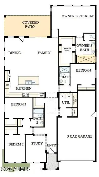 New construction Single-Family house 2871 E Picual Ave, San Tan Valley, AZ 85140 plan The Monticello - image