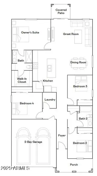 New construction Single-Family house 3024 N 98Th Ln, Phoenix, AZ 85037 plan Hadley Plan 3470 - image