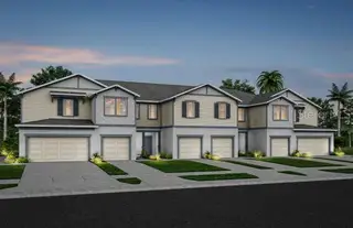 New construction Townhouse house 5115 Morning Dew Ln, West Melbourne, FL 32904 plan Marigold - image