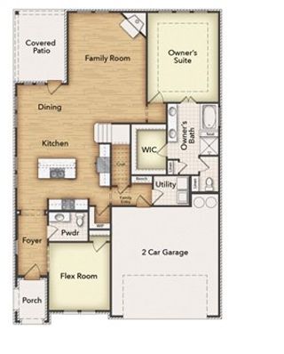 New construction  house 3518 Columbus St, Gainesville, TX 76240 plan Big Cypress II - image