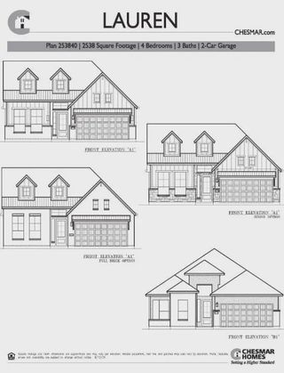 New construction Single-Family house 9606 Chateau Hill Dr, Manvel, TX 77578 plan Lauren - image