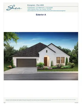 New construction Single-Family house 16175 Sheridan River Trl, Conroe, TX 77302 plan Plan 4529 Elevation A - image