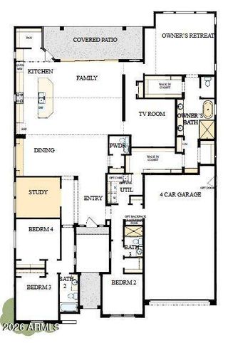 New construction house 1056 W Golden Ore Pass, Apache Junction, AZ 85120 plan The Woodbury - image